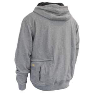 DEWALT® Mens Heated French Terry Cotton Hoodie back 2