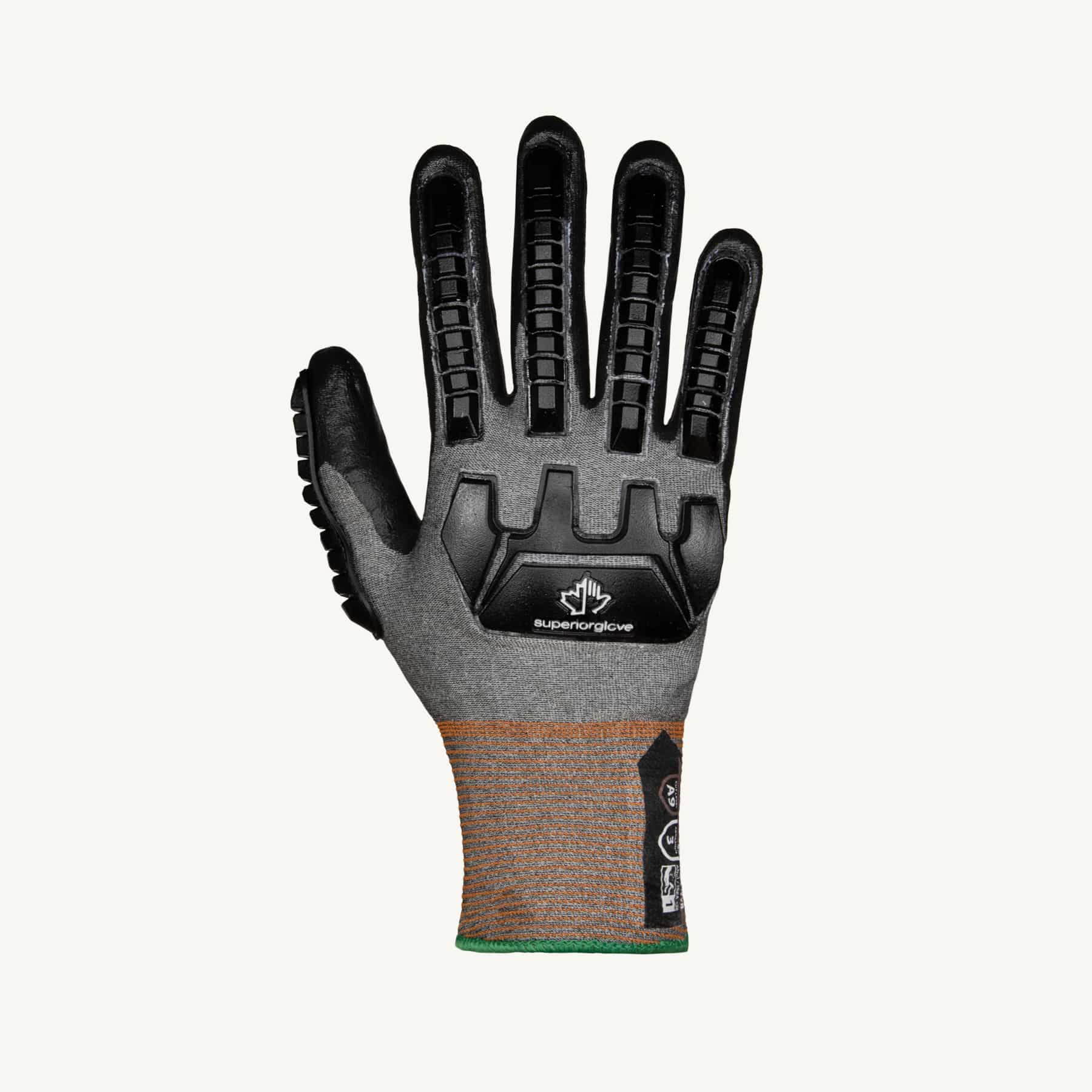 ultra thin cut a9 tenactiv w/impact 1 foam nitrile palm glove