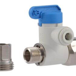 1/2" x 3/8" x 1/4" angle stop adapter valve