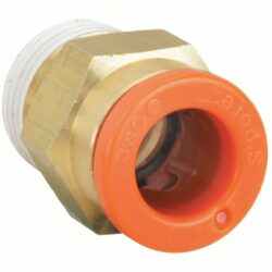 1/4" x 1/8" npt brass connector