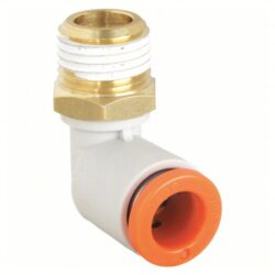 1/4" x 1/8" npt brass elbow