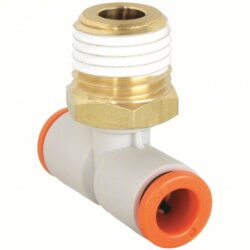 1/8" x 1/4" npt swivel tee fitting