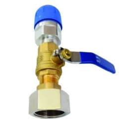 1" wall outlet with shutoff