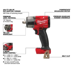 milwaukee m18 fuel 1/2" mid torque impact wrench
