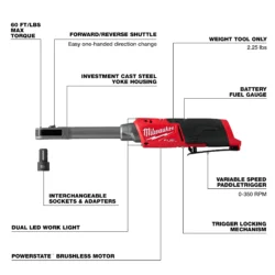 milwaukee "insider" extended reach box ratchet