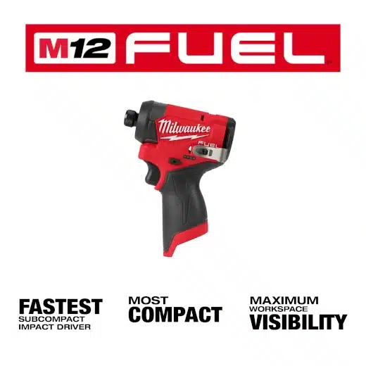 milwaukee m12 1/4" hex impact driver