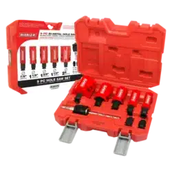 diablo 9pc bi metal hole saw set