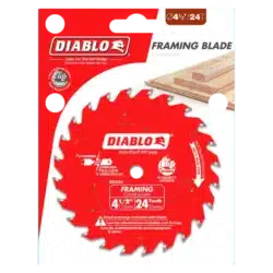 diablo (4 1/2" 5 3/8") 24 teeth framing saw blades