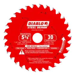 diablo 5 3/8" x 30 teeth steel demon™ carbide saw blade for medium metal