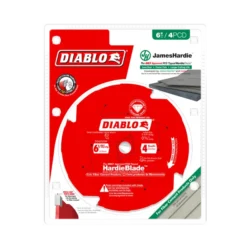 diablo 6 1/2" x 4 teeth hardieblade™ saw blade for fiber cement