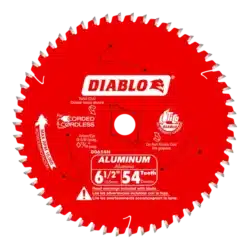 diablo 6 1/2" x 54 teeth saw blade for aluminum