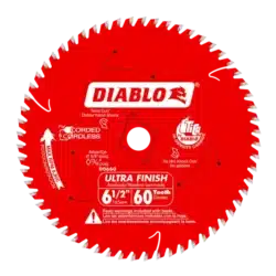 diablo 6 1/2" x 60 teeth ultra finish saw blade