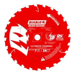diablo 24 teeth ultimate framing saw blades 7 1/4"