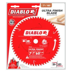 diablo 7 1/4" x 60 teeth ultra finish carbide saw blade