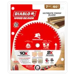 diablo 7 1/4" x 60 teeth wood demon™ ultimate finish saw blade