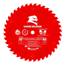 diablo 10" x 40 teeth wood demon™ ultimate general purpose carbide saw blade for wood