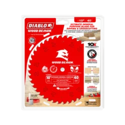diablo 10" x 40 teeth wood demon™ ultimate general purpose carbide saw blade for wood