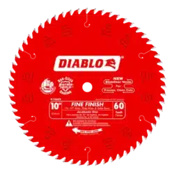 diablo 10" 60 teeth fine finish saw blade