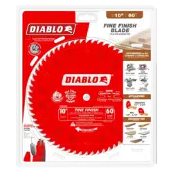 diablo 10" 60 teeth fine finish saw blade
