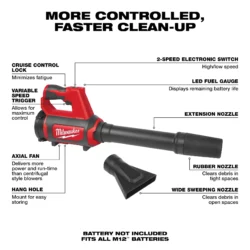 milwaukee m12™ compact spot blower