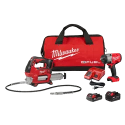 milwaukee m18 fuel™ 1/2" htiw w/ friction ring & grease gun combo kit