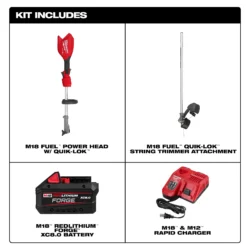 milwaukee m18 fuel™ string trimmer w/ quik lok™ kit