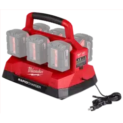 milwaukee m18™ six bay rapid charger