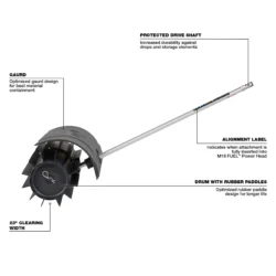 milwaukee m18 fuel™ quik lok™ rubber broom attachment