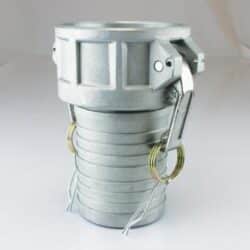8" female coupler x hose shank