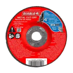 diablo 4" type 27 metal cut off disc