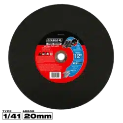 diablo 12" x 20mm speed demon™ high speed metal cut off disc