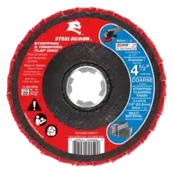 diablo steel demon™ 4 1/2" stripping and finishing flap discs