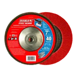 diablo steel demon™ 7" grinding & polishing flap discs