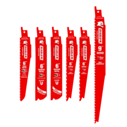 diablo bi metal reciprocating saw blade set for wood and metal demolition (6 pc)