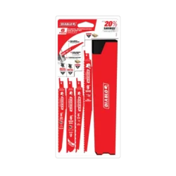 diablo bi metal reciprocating saw blade set for wood and metal demolition (6 pc)