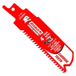 diablo 8tpi steel demon™ carbide teeth reciprocating saw blades for thick metal