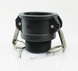 4" poly female coupler x male thread
