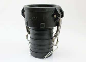 4" poly female coupler x hose shank