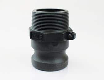 4" poly male adapter x male thread